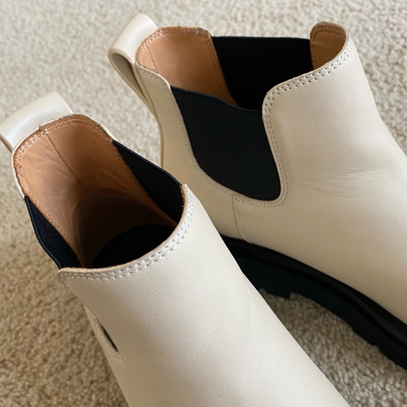 Track Outsole Leather Ankle Boots Size 8 - Picture 11 of 17